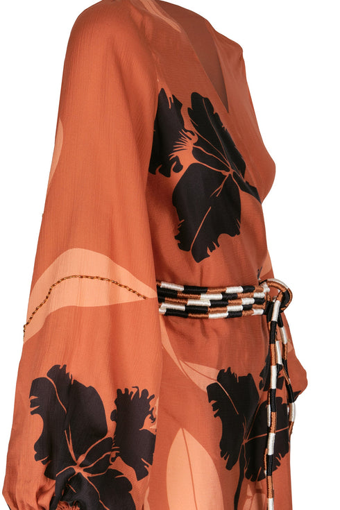 Tertulia Martellato Silk Maxi Dress / Terra Orchideas